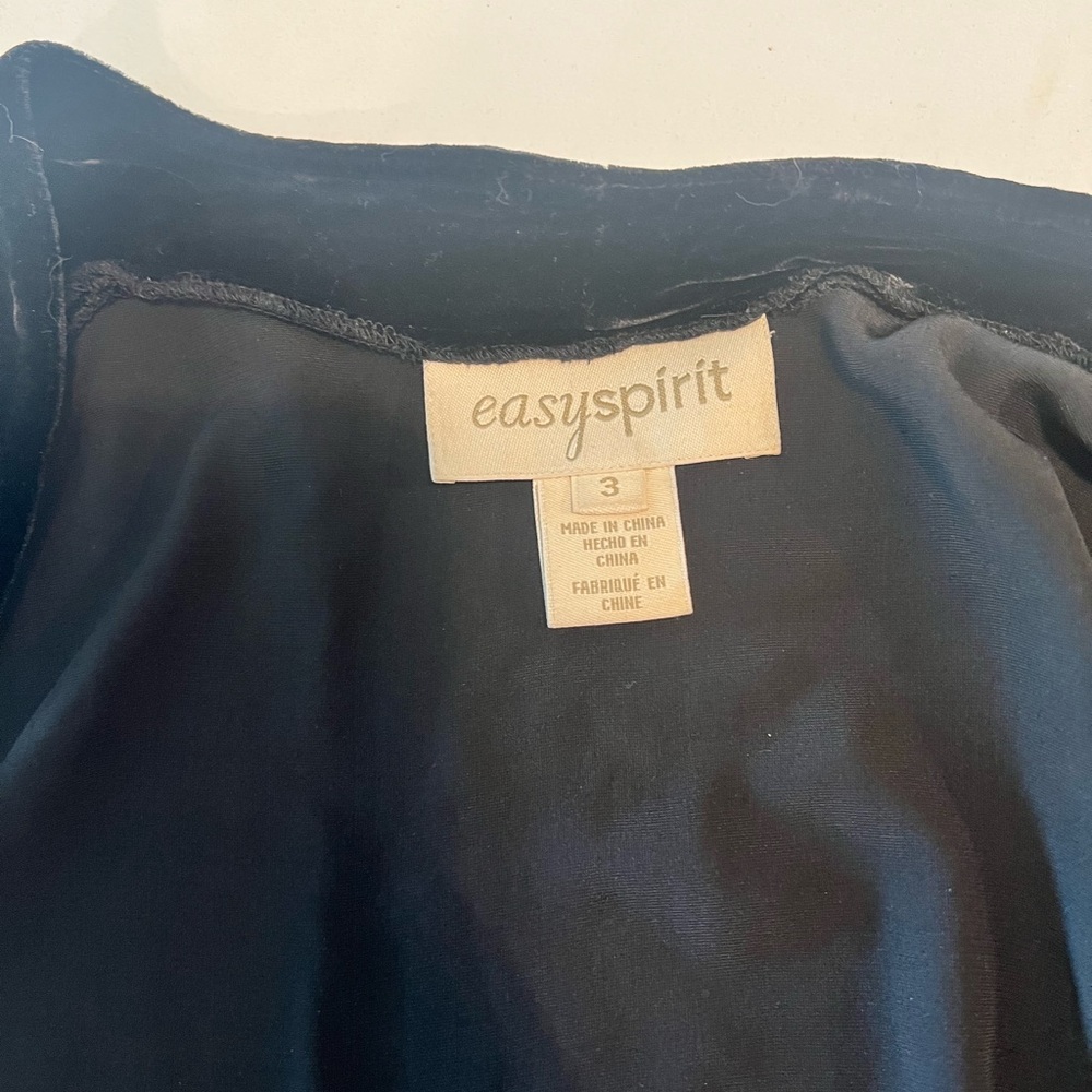 Vintage Easy Spirit crushed velvet duster jacket /cardigan